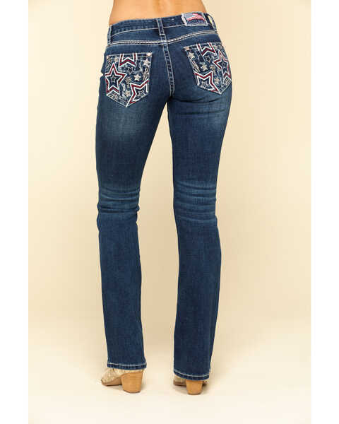 Image #1 - Shyanne Women's Americana Blowout Bootcut Jeans, , hi-res