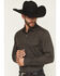 Image #2 - Cody James Black 1978™ Men's Cluny Tonal Striped Long Sleeve Button-Down Western Shirt, Charcoal, hi-res