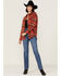 Image #4 - Cleo + Wolf Women's Cozy Spring Flannel, Brick Red, hi-res