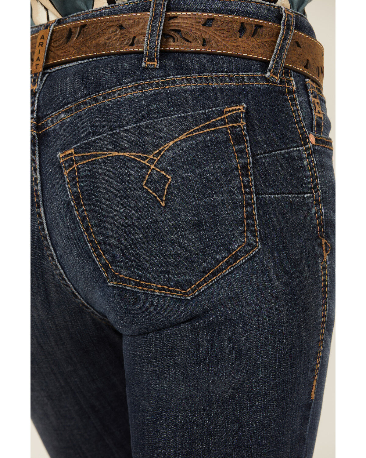 Product Name:  Ariat Women's Kallie Dark Wash Perfect Rise Flare Stretch Denim Jeans