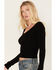 Image #2 - Shyanne Women's Ribbed Sweater Top, Black, hi-res