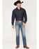 Image #1 - Ariat Men's M4 Logan Medium Wash Relaxed Straight Denim Jeans, Medium Wash, hi-res