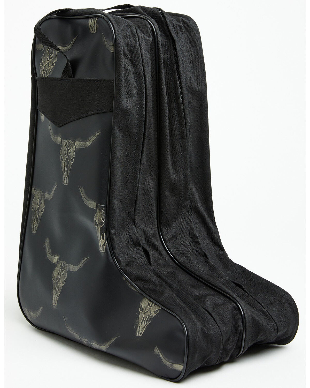 Boot Barn Faux Leather Steer Head Boot Bag, Black, hi-res
