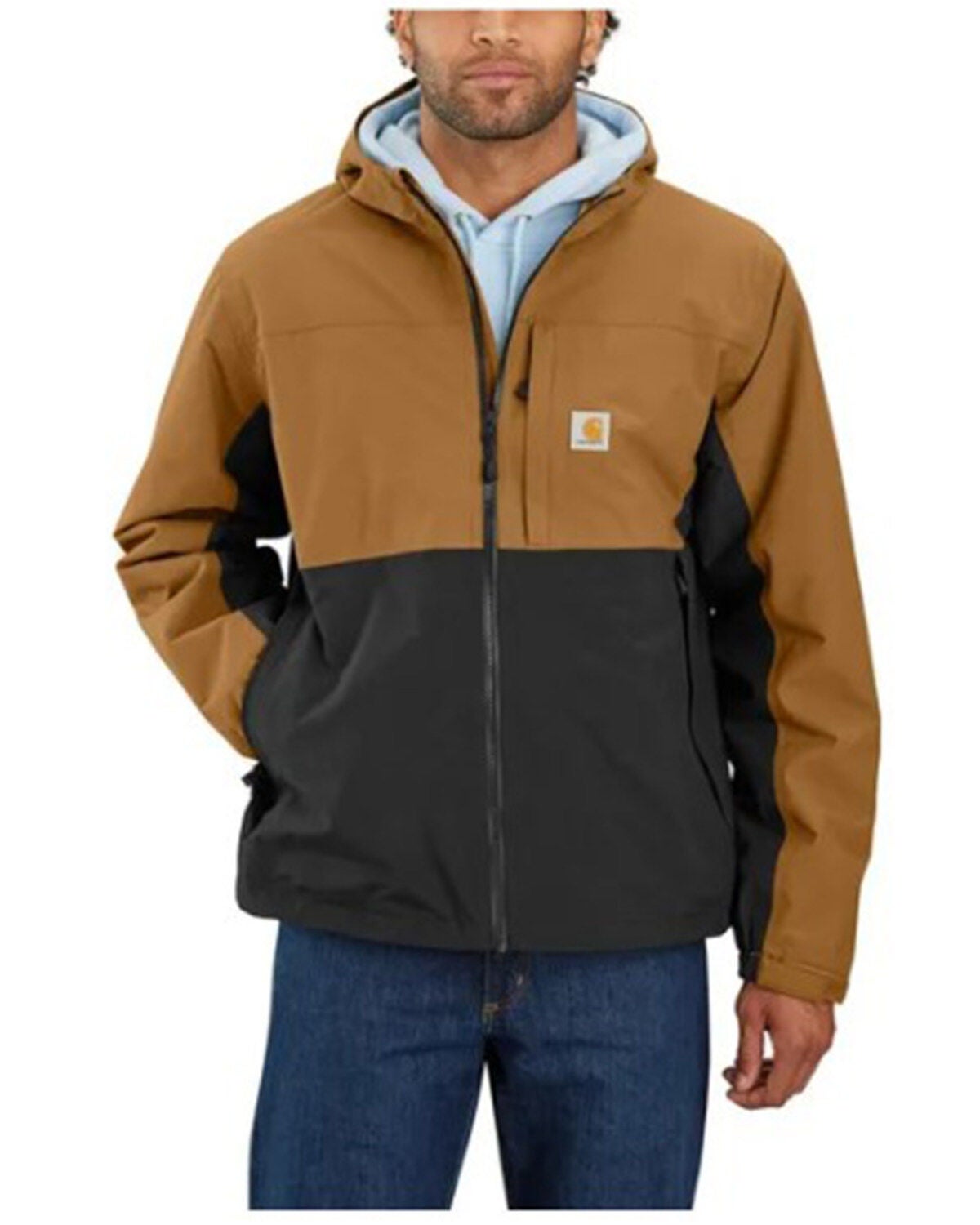 Carhartt Men's Storm Defender&reg; Relaxed Fit Lightweight Packable Work Jacket, Brown, hi-res