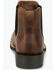 Image #5 - Justin Men's Norman Chelsea Boots - Broad Square Toe, Brown, hi-res