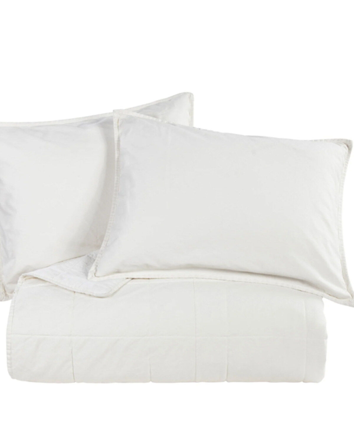 Image #2 - HiEnd Accents Natural Stonewashed Cotton Canvas Full/Queen Coverlet Set, Natural, hi-res