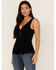 Idyllwind Women's Bluebell Twist & Fringe Top, Black, hi-res