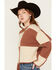 Image #3 - White Crow Women's Checkerboard Sweater, Rust Copper, hi-res