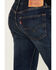 Image #4 - Levi's Men's 501 Unicycle Dark Wash Original Fit Straight Leg Stretch Denim Jeans, Dark Medium Wash, hi-res