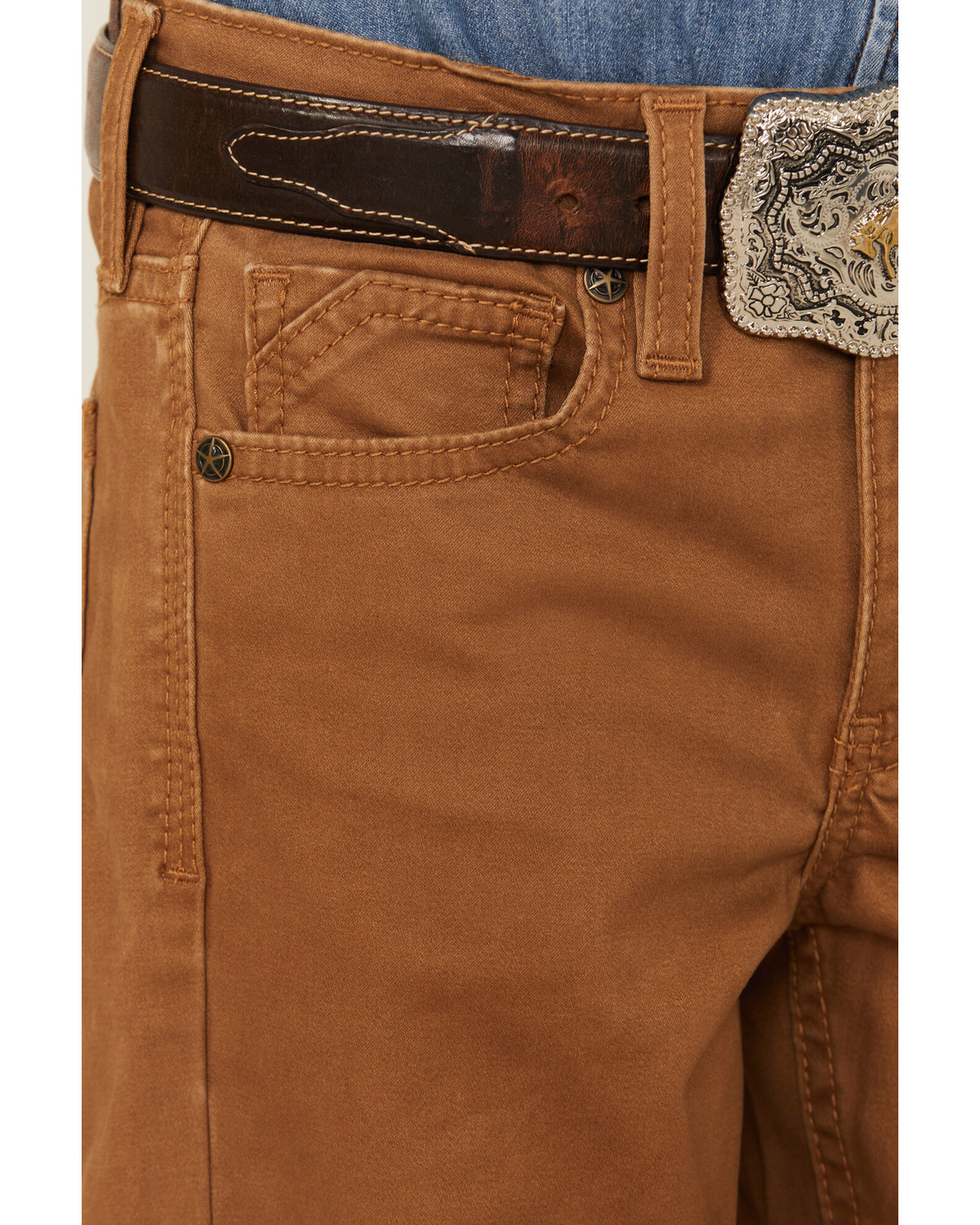 Image #2 - Cody James Boys' Benedetto Slim Bootcut Stretch Denim Jeans, Rust Copper, hi-res