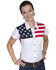 Image #1 - Scully Women's American Flag Print Top, White, hi-res