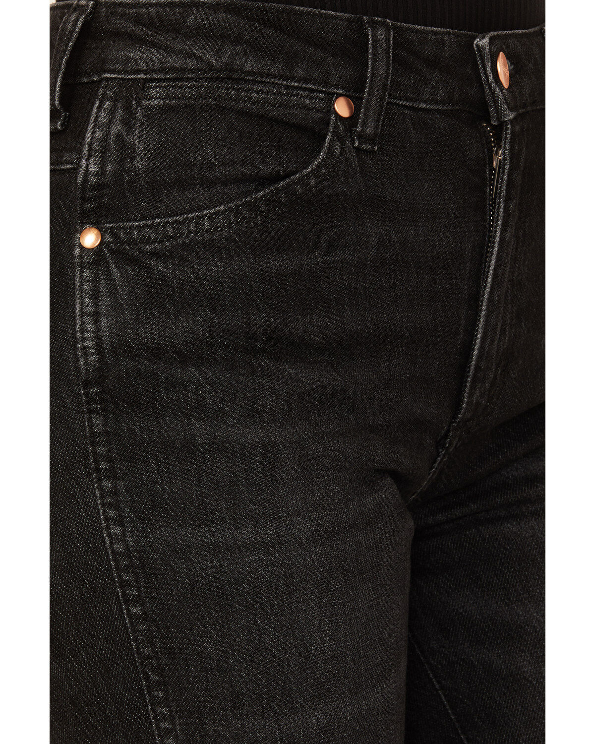 Image #2 - Wrangler Women's Wanderer High Rise Modern Flare Jeans, Black, hi-res