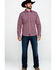 Image #6 - Rock 47 By Wrangler Men's Burgundy Paisley Print Long Sleeve Western Shirt  , , hi-res