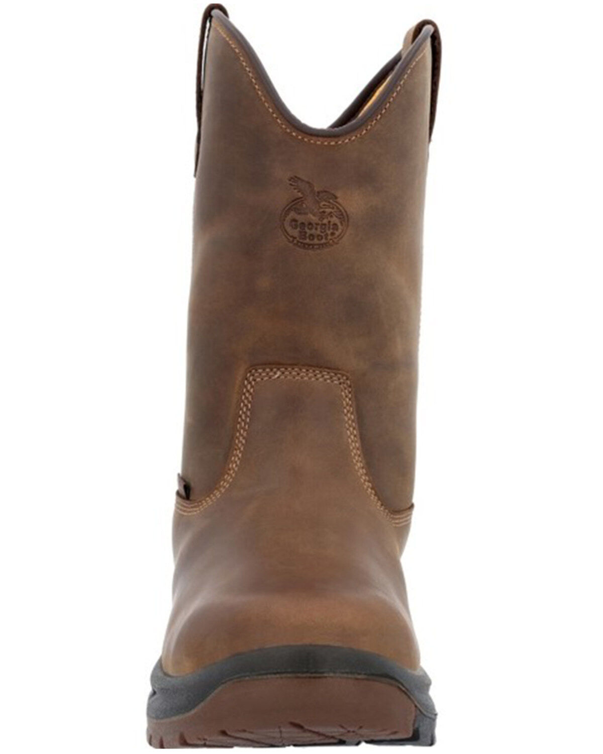 Image #4 - Georgia Boot Men's Waterproof Pull On Work Boot - Round Toe, Brown, hi-res