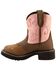 Image #4 - Justin Girls' Gypsy Light Up Cross Embroidered Western Boots, , hi-res