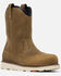 Image #1 - Brunt Workwear Men's Bolduc Waterproof Pull-On Work Boots - Composite Toe, Brown, hi-res
