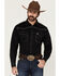 Image #1 - Cowboy Hardware Men's Hecho en Mexico Solid Long Sleeve Snap Western Shirt, Black, hi-res