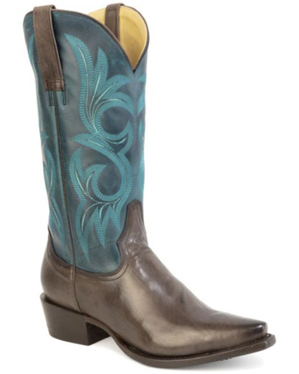 Stetson Women's Cherry Western Boots - Snip Toe, Green, hi-res