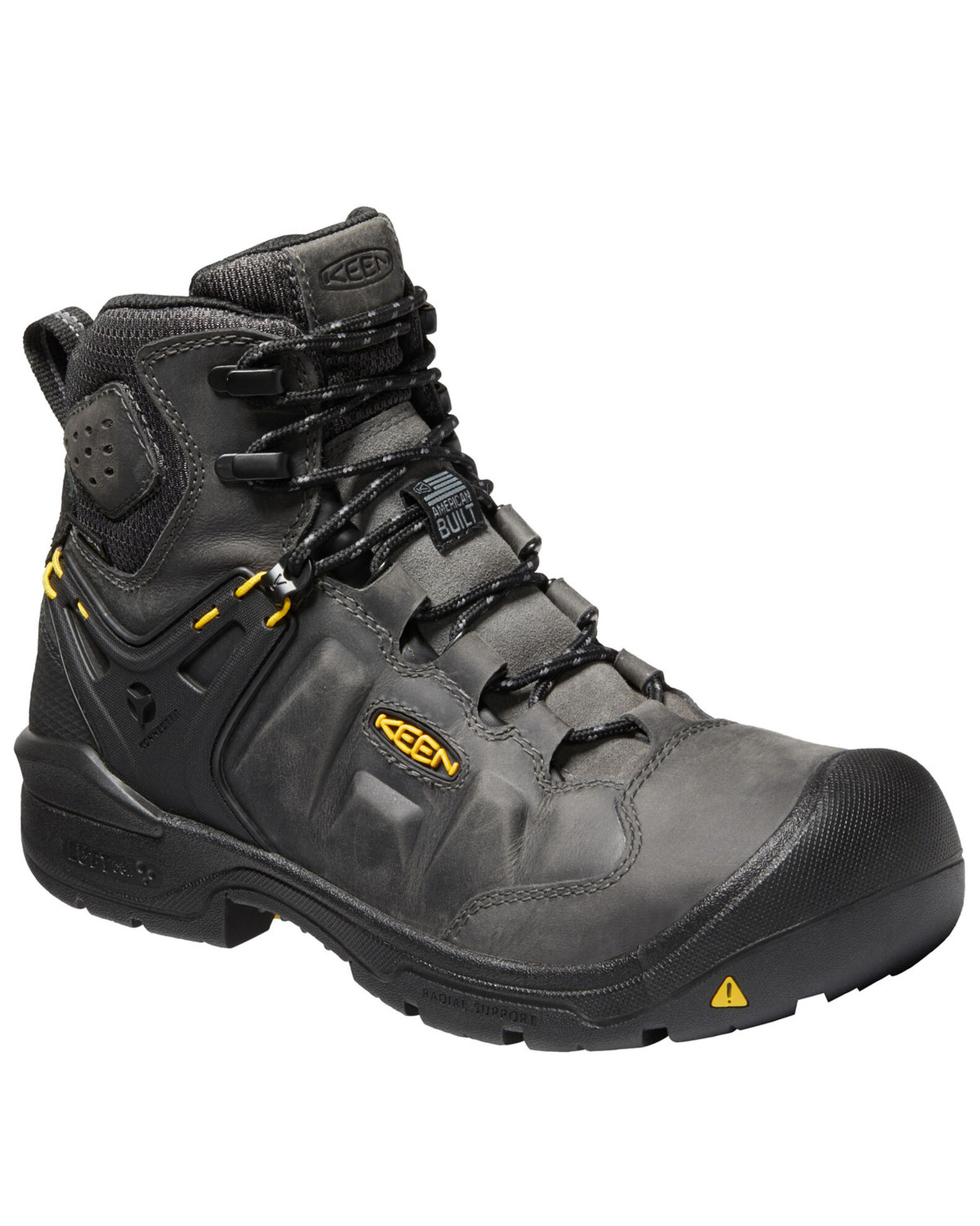 Product Name Keen Men s Black Dover Waterproof Work Boots Composite Toe
