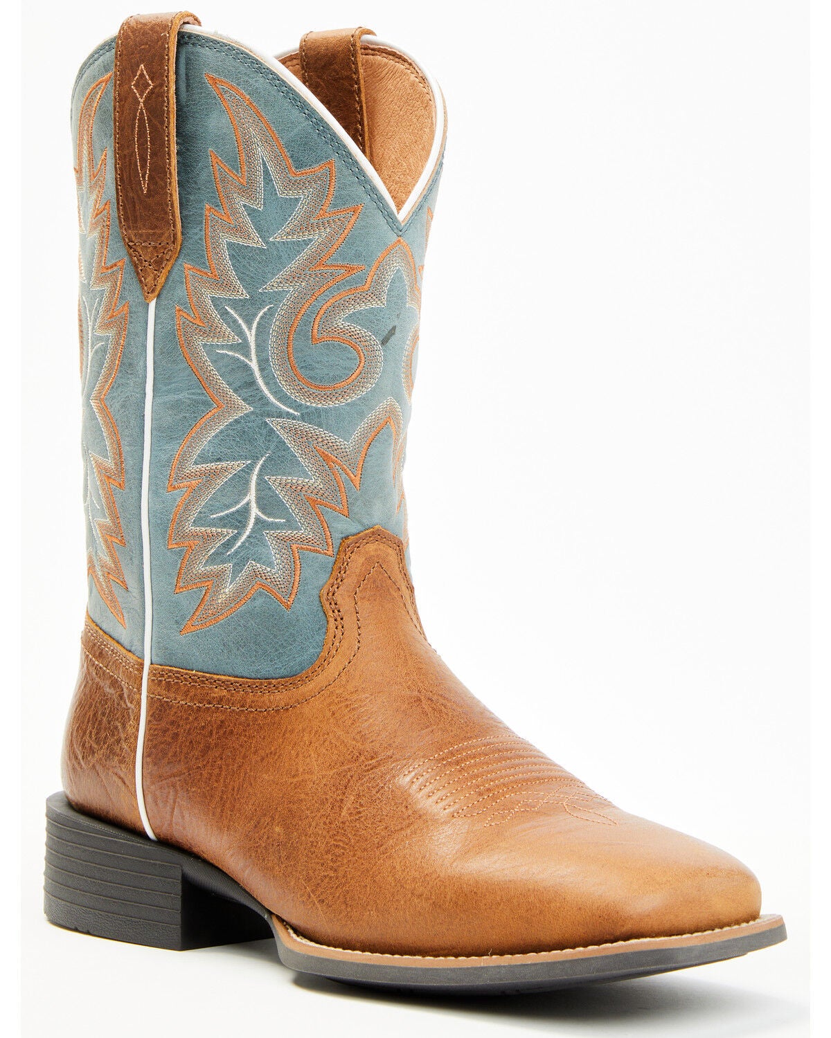 Cody James Men's Badge Xero Gravity&trade; Performance Western Boots - Broad Square Toe, Brown, hi-res