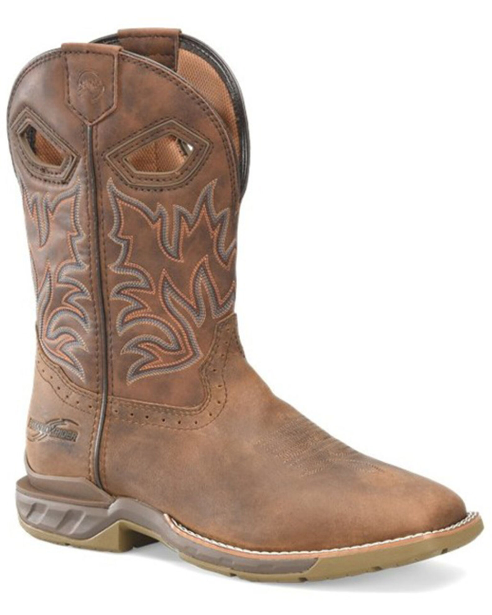 Pull on work boots square toe deals