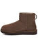 UGG Women's Classic Mini II Lined Short Suede Boots - Round Toe, Dark Brown, hi-res