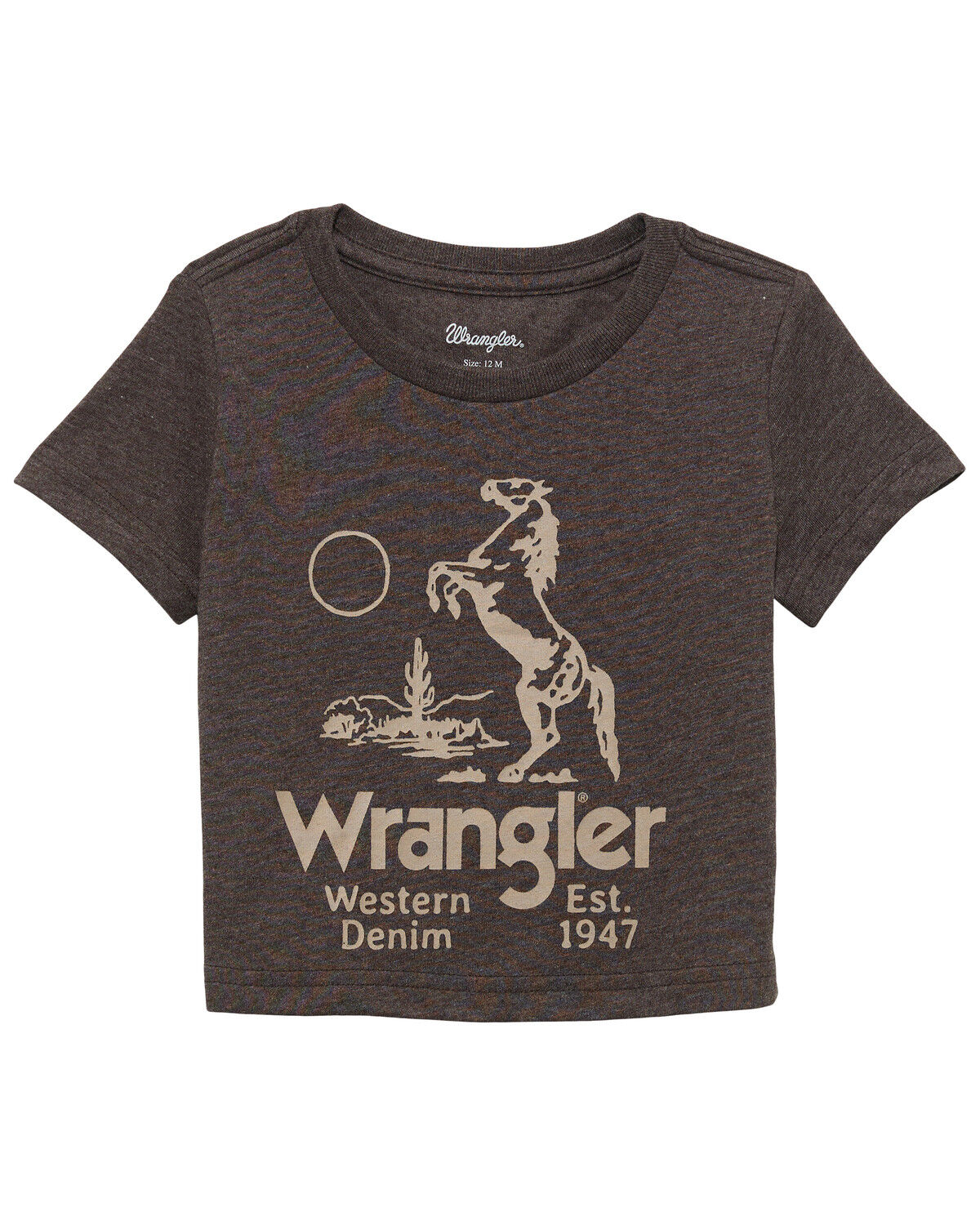 Image #1 - Wrangler Toddler Boys' Horse Short Sleeve Graphic T-Shirt, Brown, hi-res
