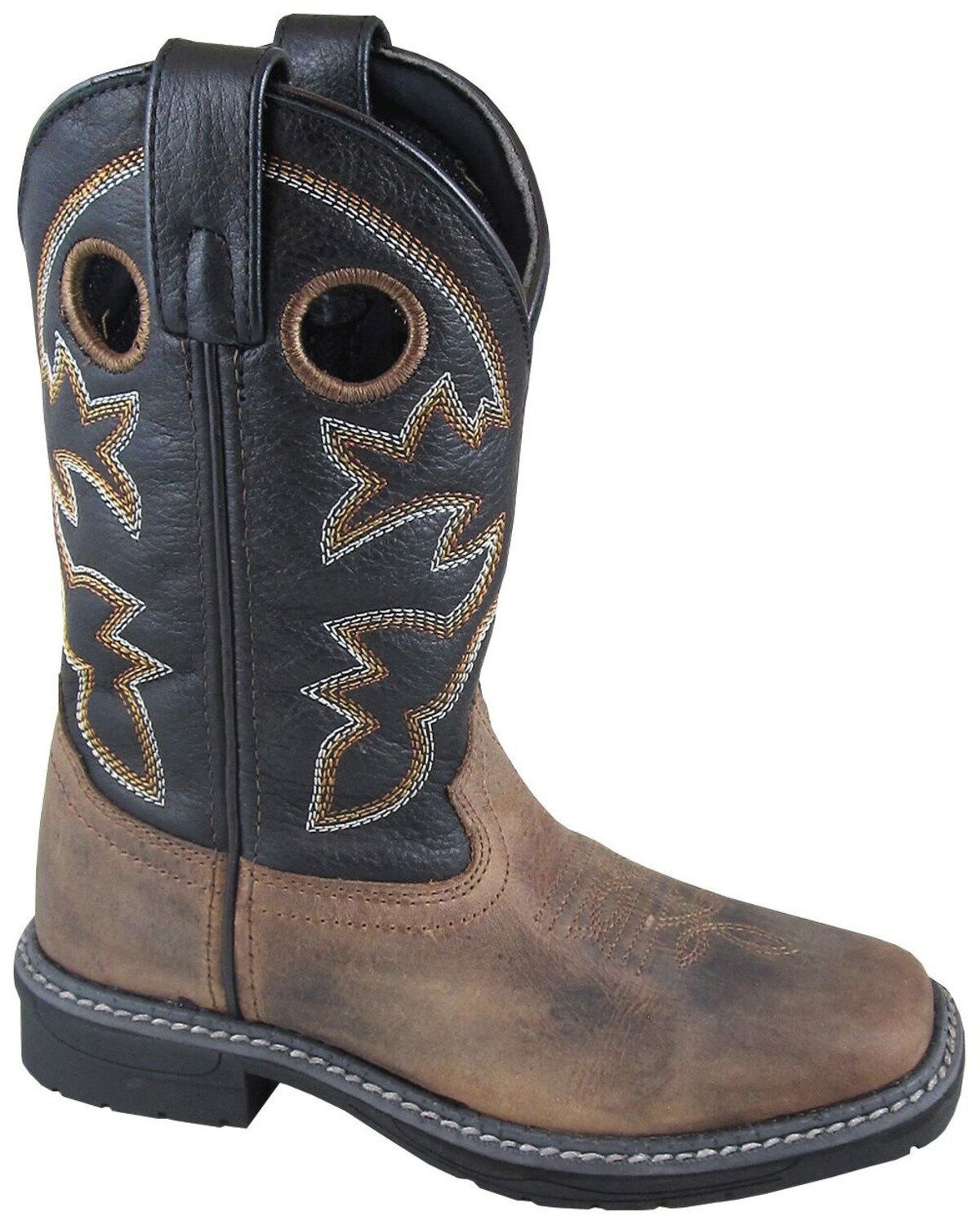 Image #1 - Smoky Mountain Boys' Stampede Western Boots - Square Toe, , hi-res