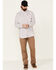 Image #2 - Ariat Men's FR Gauge Plaid Print Long Sleeve Button Down Work Shirt, White, hi-res