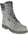 Image #1 - CAT Women's Echo Waterproof Steel Toe Work Boots, Grey, hi-res