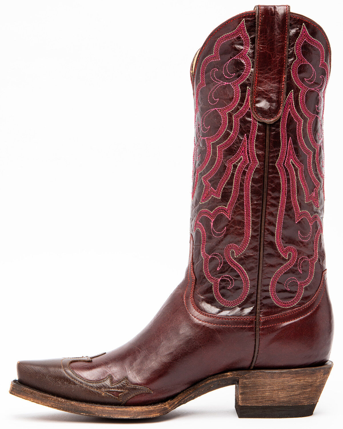dark red cowboy boots