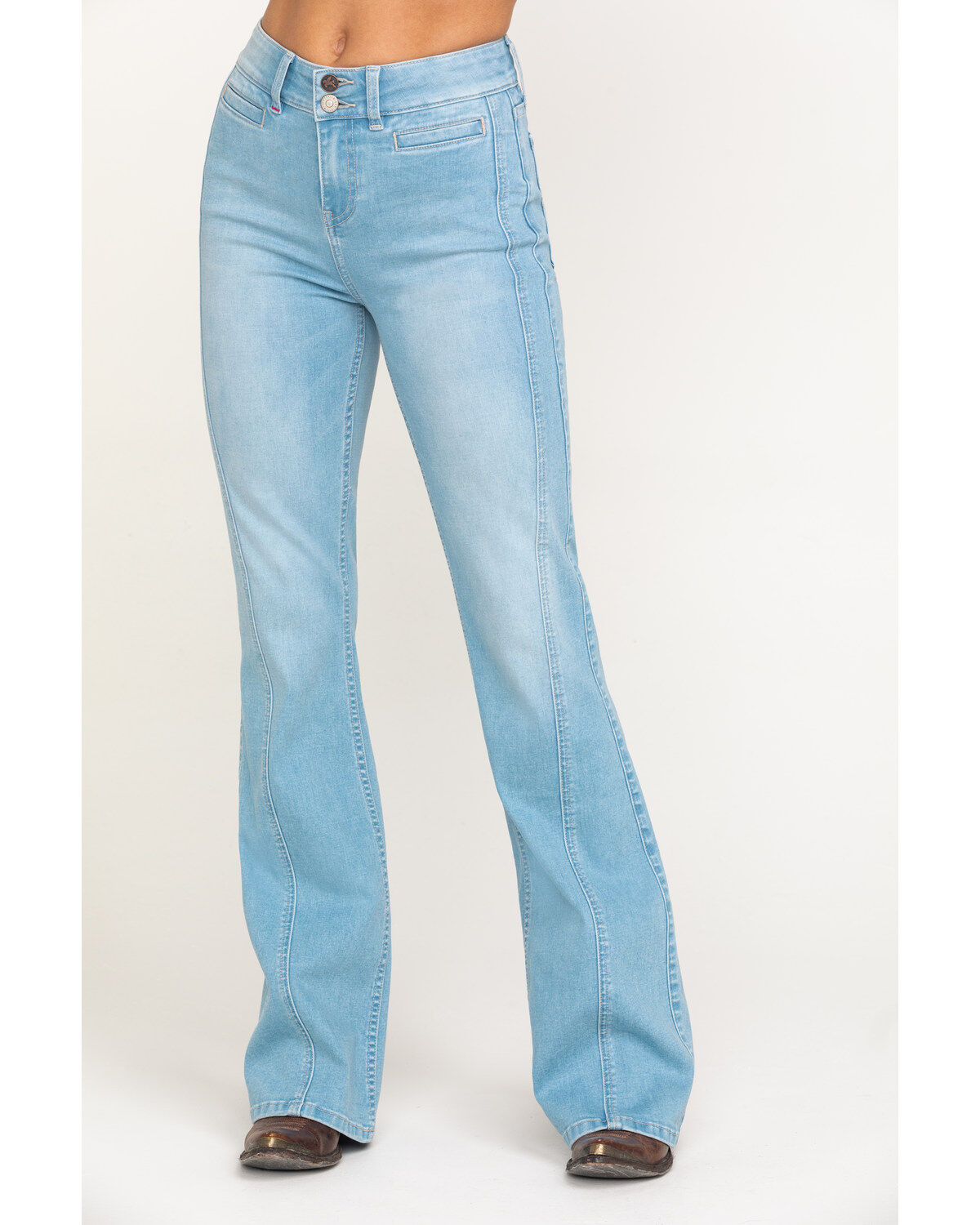 Image #1 - Idyllwind Women's Holston High Rise Fit & Flare Front Seam Jeans, , hi-res