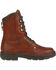 Georgia Men's 8" Eagle Light Lace-Up Work Boots - Round Toe, Russet, hi-res