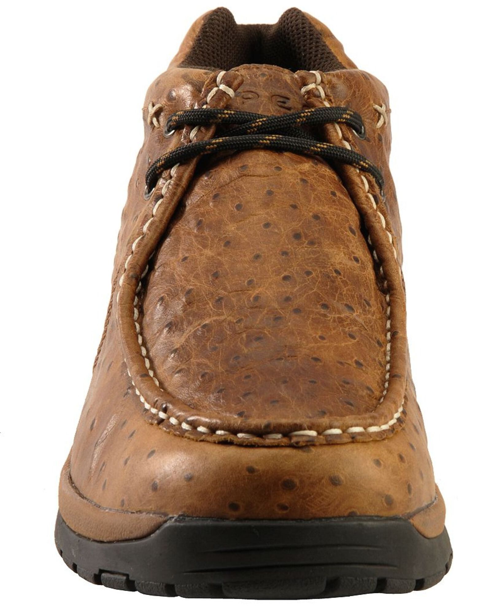 Image #4 - Roper Men's Ostrich Print Chukka Casual Boots, Brown, hi-res