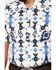 Image #3 - Rock & Roll Denim Men's Southwestern Print Short Sleeve Snap Stretch Western Shirt, White, hi-res