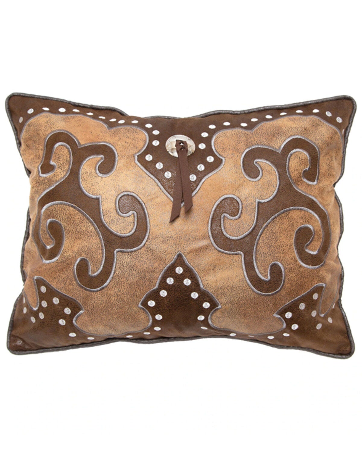 Wrangler Rustic Chaps Decorative Throw Pillow, Brown, hi-res