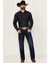 Image #1 - Wrangler 20X Men's Ellison Dark Wash Bootcut Stretch Denim Jeans - Tall, Dark Medium Wash, hi-res