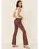 Image #2 - Miss Me Women's Dusty Pink High Rise Flare Jeans, , hi-res