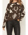 Image #3 - Idyllwind Women's Saddleridge Western Conversation Print Sweater, Pecan, hi-res