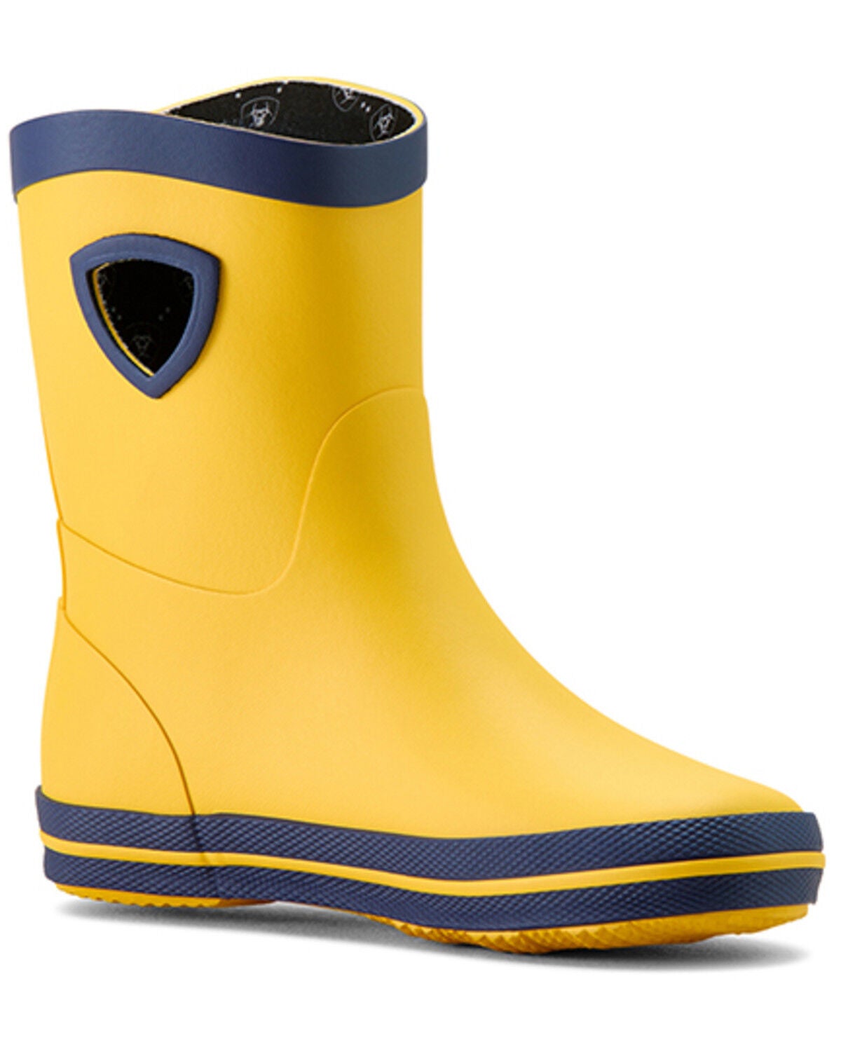 Ariat Boys' Kelmarsh Waterproof Rubber Boots - Round Toe, Yellow, hi-res