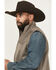 Image #2 - Cinch Men's Bonded Concealed Carry Vest, Brown, hi-res
