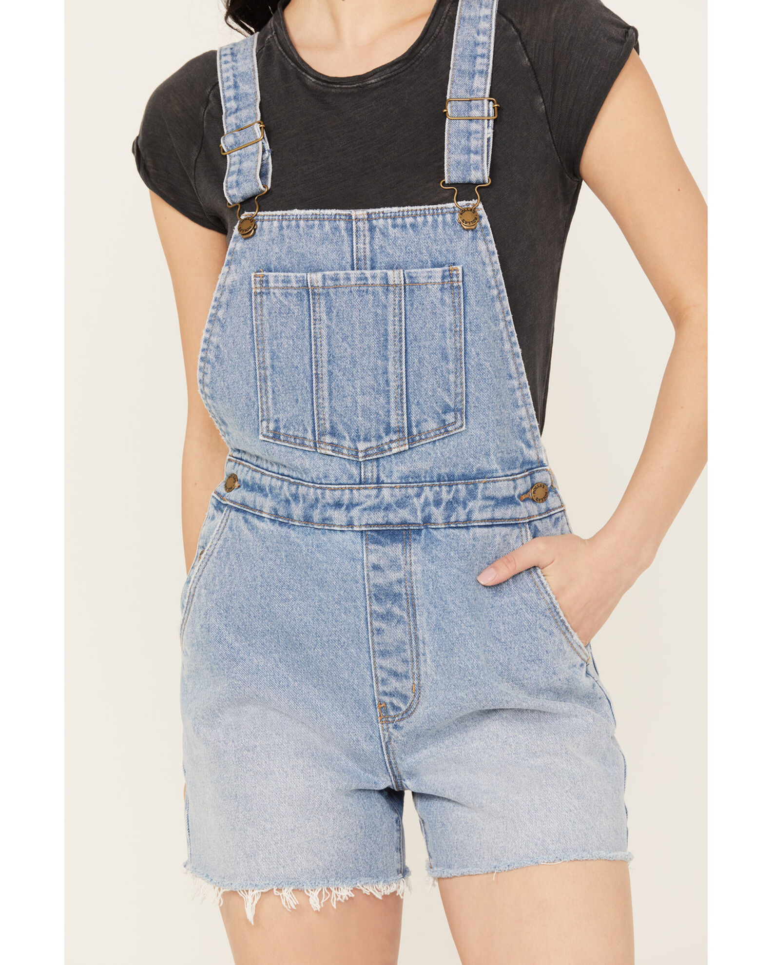 Product Name Rolla's Women's Medium Wash Original Denim Shortalls