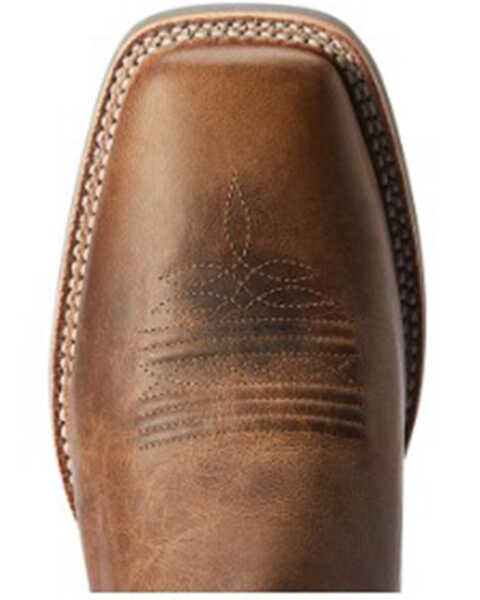 Image #4 - Ariat Men's Ridin' High Western Performance Boots - Broad Square Toe, Brown, hi-res