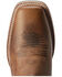 Image #4 - Ariat Men's Ridin' High Western Performance Boots - Broad Square Toe, Brown, hi-res