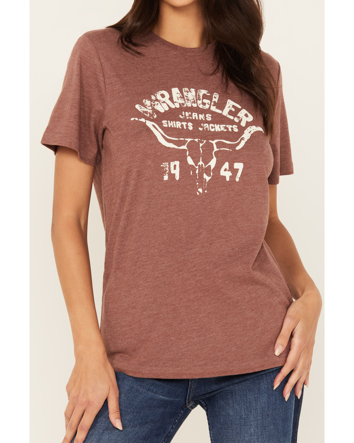 Image #3 - Wrangler Women's Longhorn Short Sleeve Graphic Tee, , hi-res