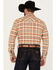 Pendleton Men's Wyatt Plaid Print Long Sleeve Snap Western Flannel Shirt, Tan, hi-res