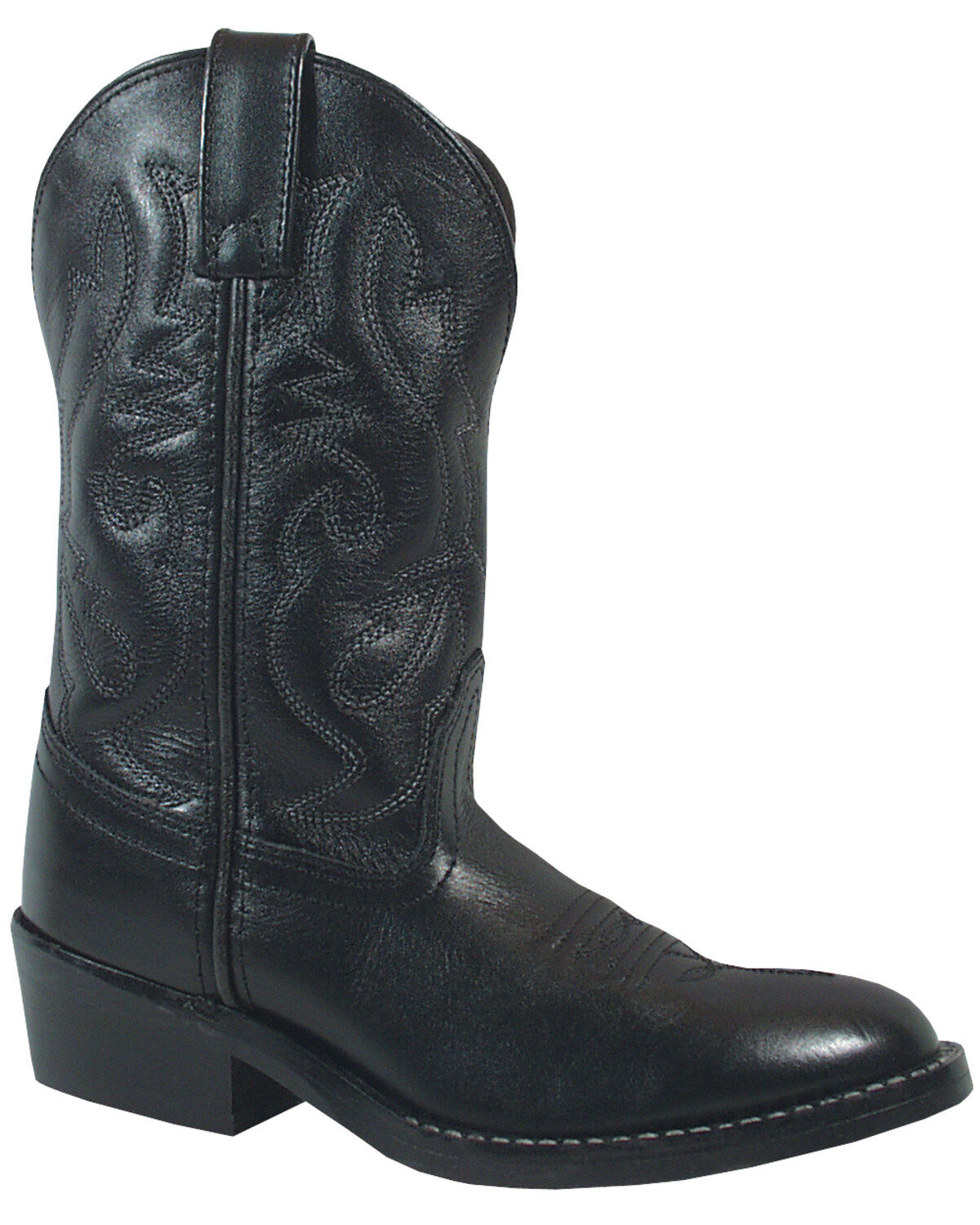 Image #1 - Smoky Mountain Boys' Denver Western Boots - Round Toe, Black, hi-res