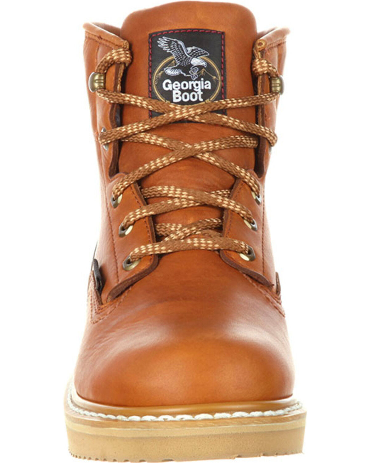 Image #4 - Georgia Boot Men's Waterproof Wedge Work Boots, Brown, hi-res