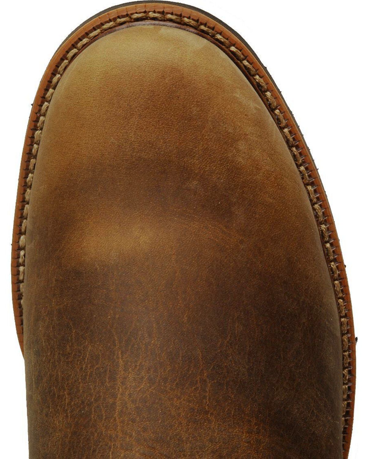 Image #6 - Justin Men's J-Max Blueprint Bay Gaucho EH Pull On Work Boots - Soft Toe, Tan, hi-res