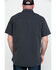 Image #2 - Hawx Men's Solid Yarn Dye Two Pocket Short Sleeve Work Shirt, Charcoal, hi-res